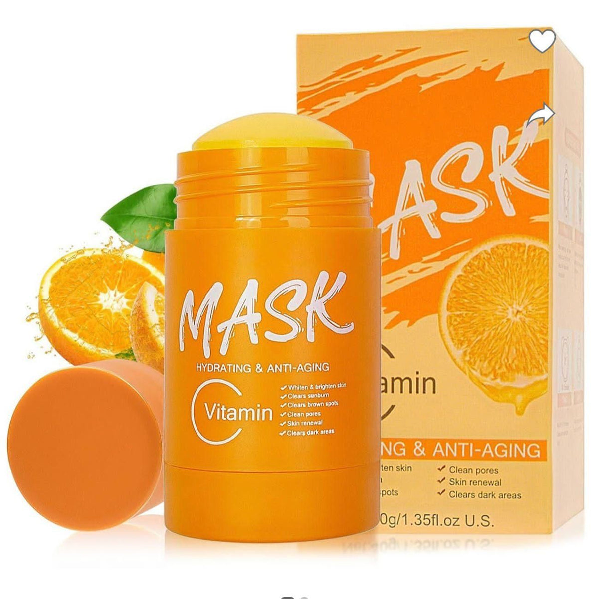Purifying Orange Vitamin C Clay Face Mask Stick Buddy