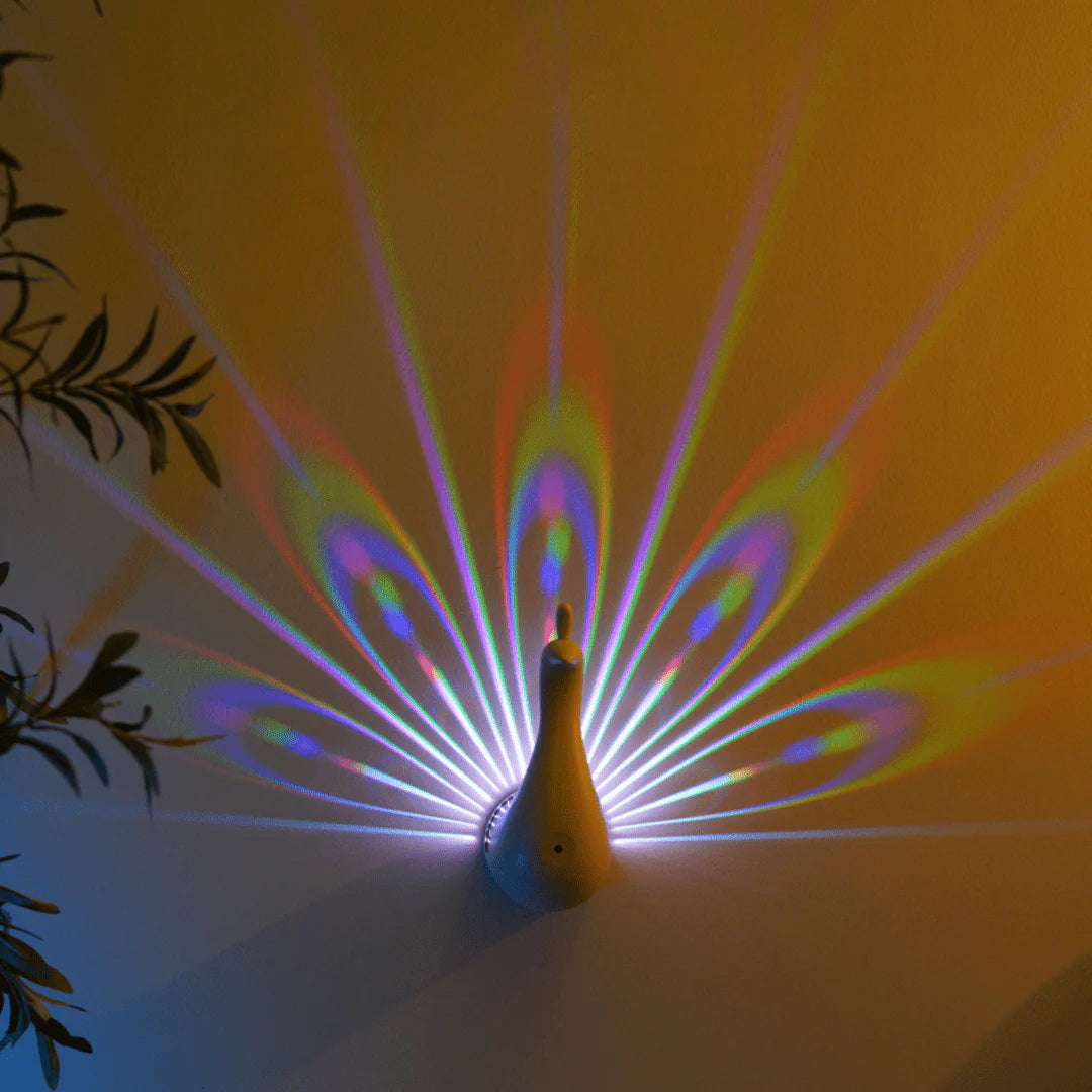 Peacock Night Light Projector