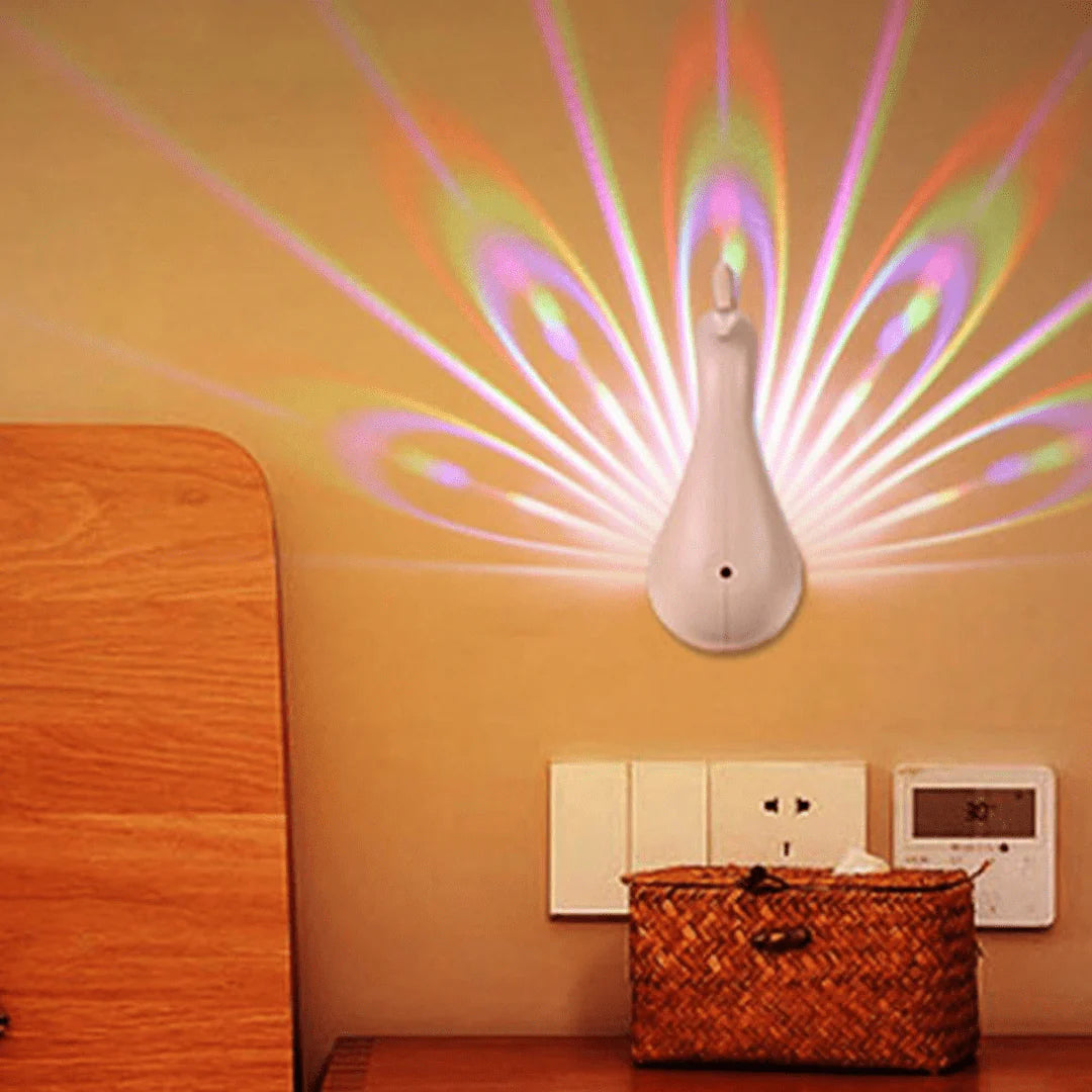 Peacock Night Light Projector