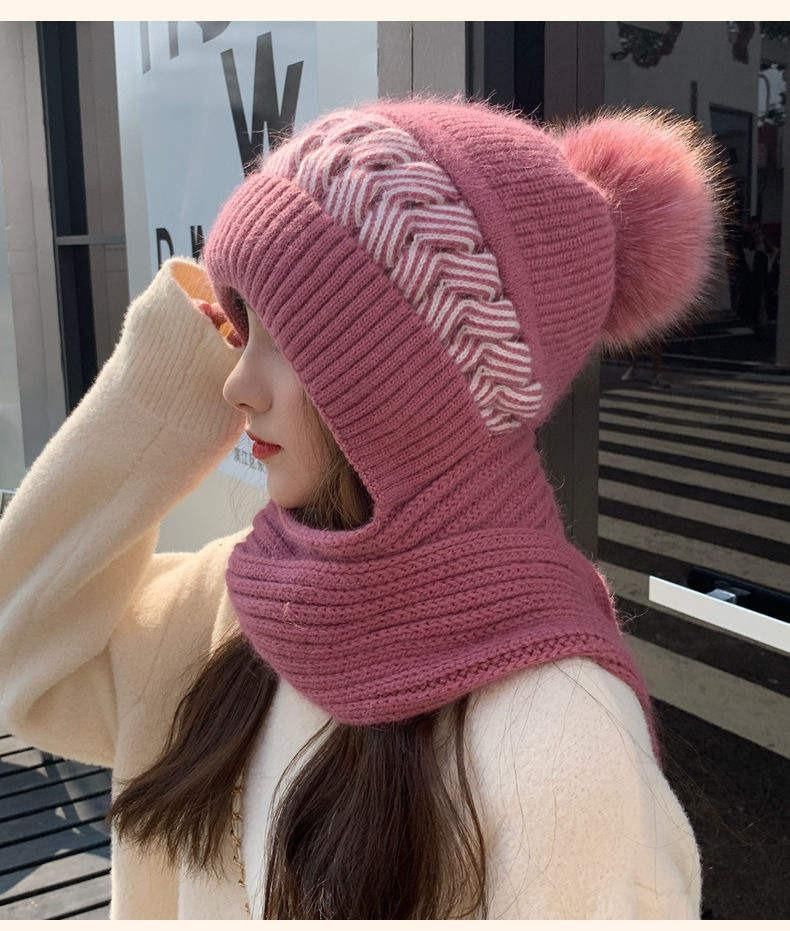 Windproof Scarf With Cap