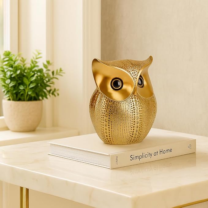 Lucky Owl Figurine Manifested Home Decor