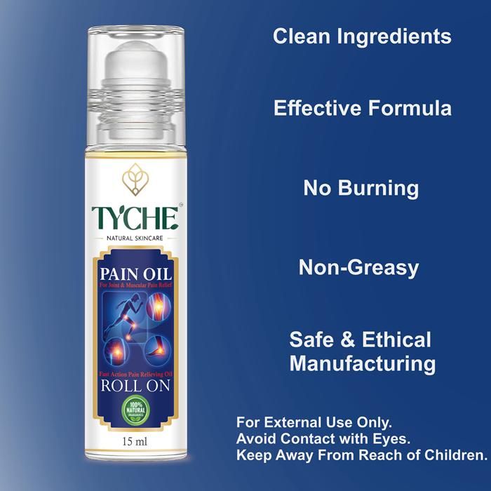 Tyche Pain Oil - Joint & Mascular Pain Relief Oil 15 ml (Pack of 2)