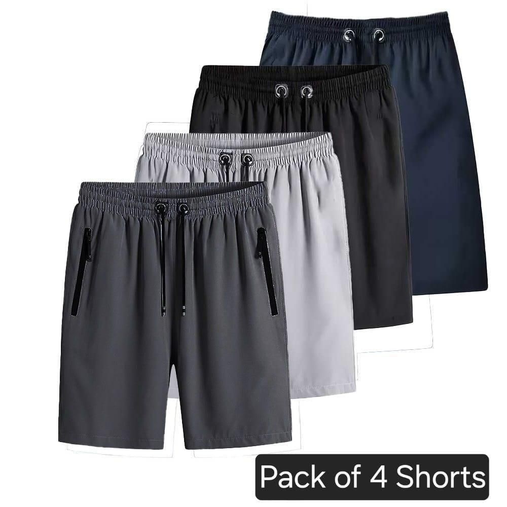 Combo of 4 Men's Stretchable Cotton Shorts for summers ☀️(₹249/piece)