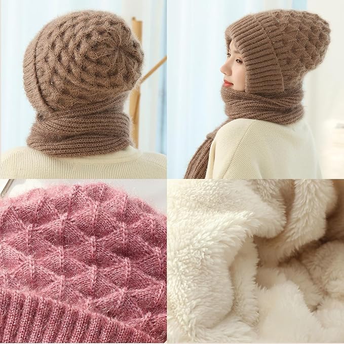 Windproof Scarf With Cap