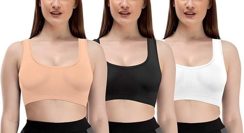🔥New Year Sale🏆Wire-Free Non-Marking Skin-Friendly Push-Up Bra 🔥(Pack of 3)