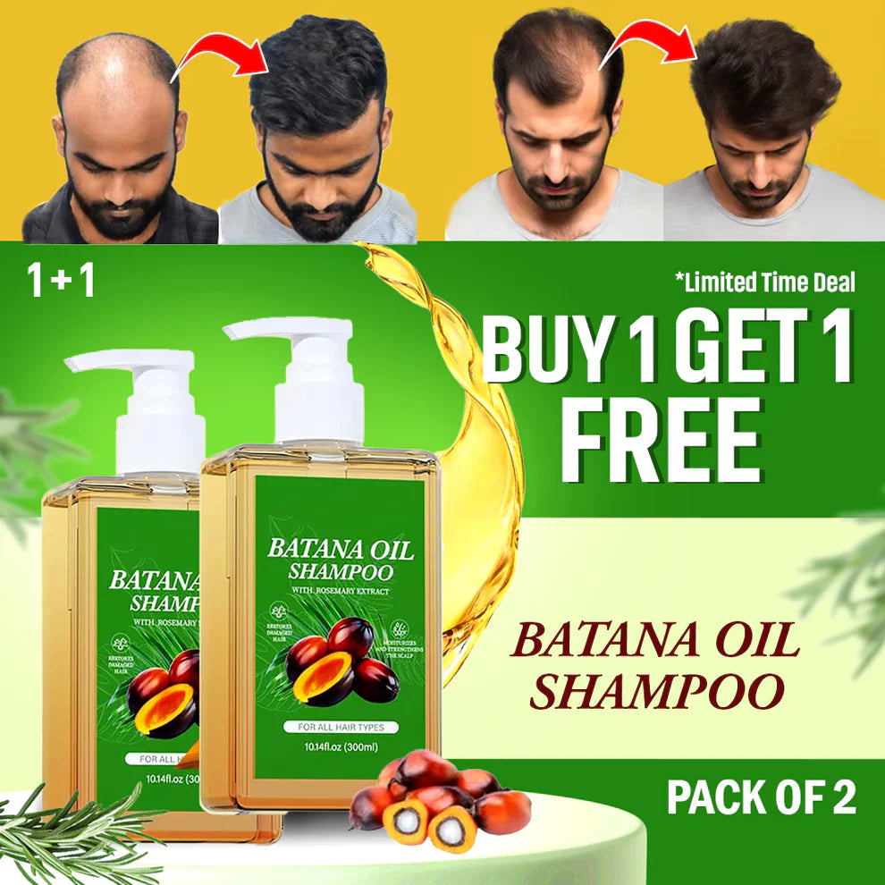 Batana Oil Shampoo for Hair Growth with Rosemary Extract(BUY 1 GET 1 FREE)