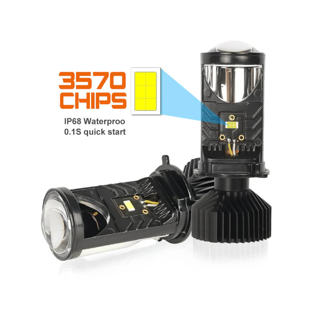 Mini Universal Projector LED Headlight (for all bikes and all cars)