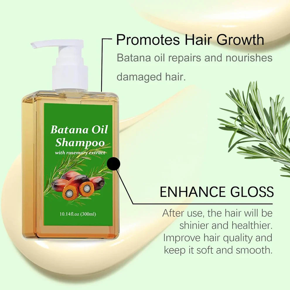 Batana Oil Shampoo for Hair Growth with Rosemary Extract(BUY 1 GET 1 FREE)