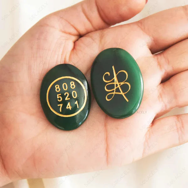 Zibu Coin Original Green Aventurine Stone