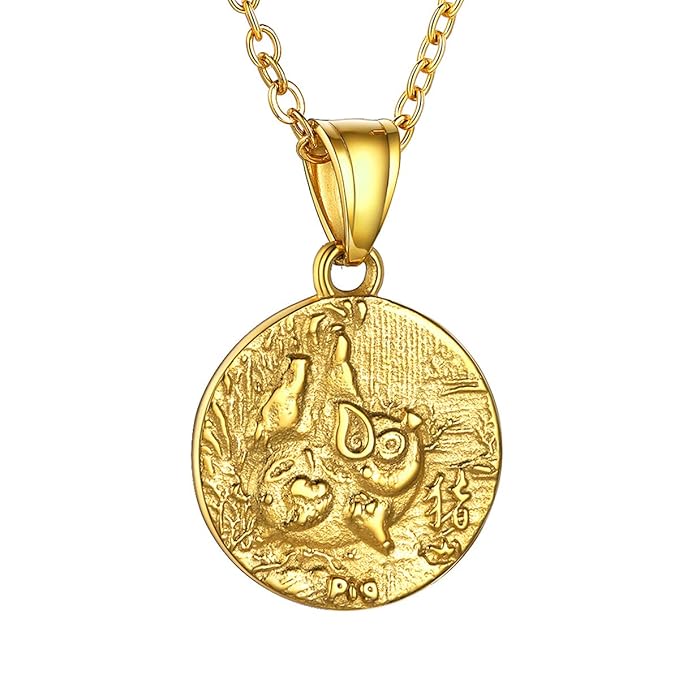 Gold Plated Zodiac Sign Necklace