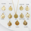 Gold Plated Zodiac Sign Necklace