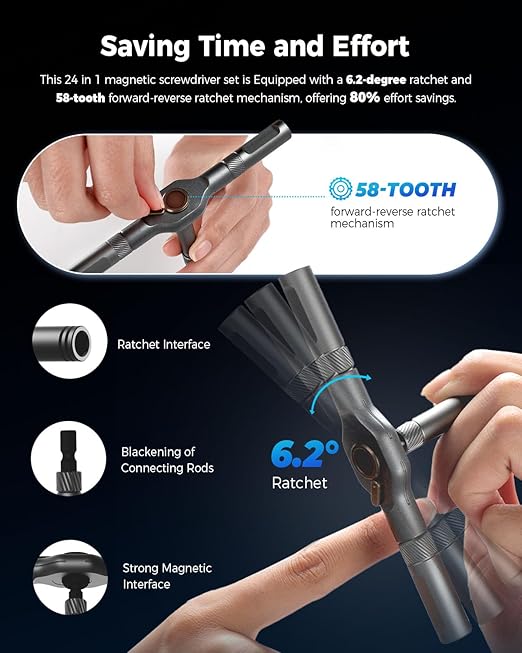 24 in 1 Magnetic Screwdriver Set