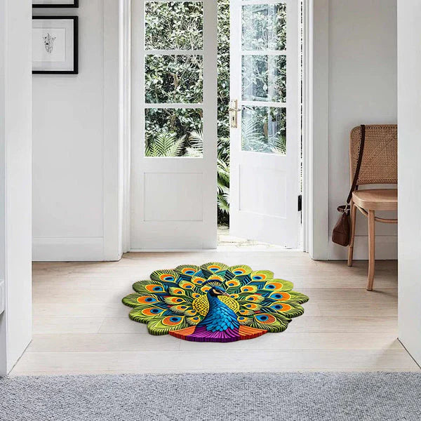 Time-Limited Special⏰Quick-Dry Non-Slip Peacock Mat