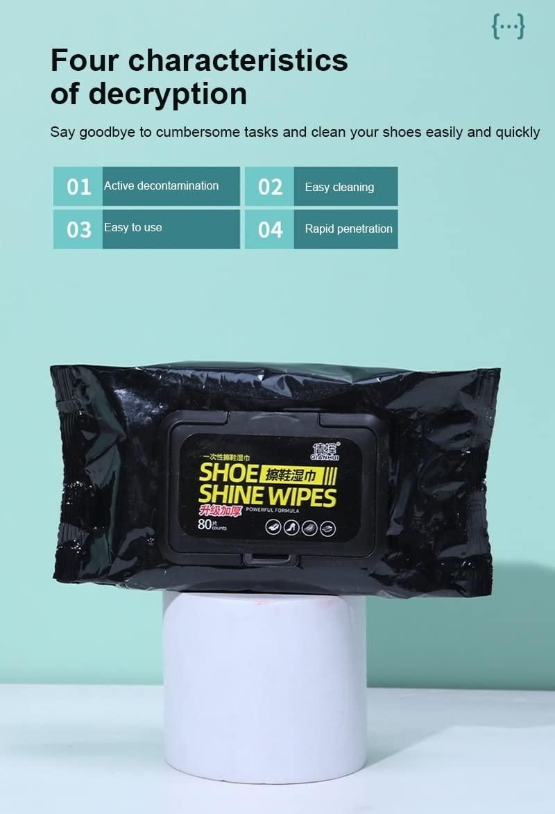 Quick Cleaning Wipes For Dirt Wear And Dirt Shoe Cleaning Wipes (80 Pcs In 1 Pack)